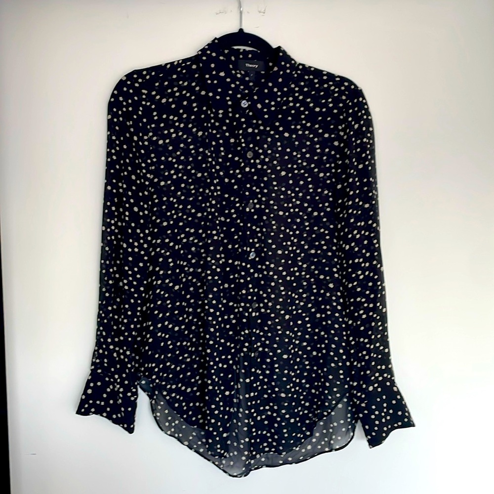 Theory Sunaya Silk Shirt